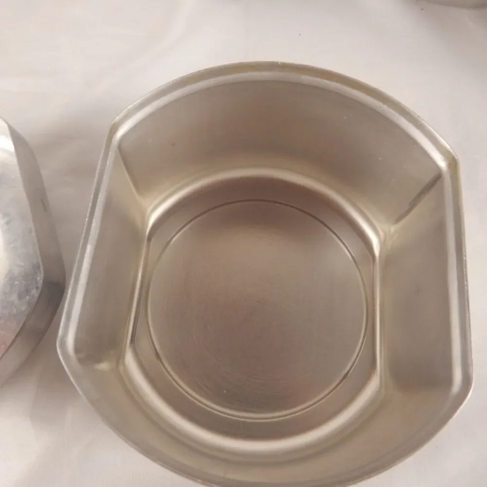 Kromex Aluminum Canisters Set of 4 Coffee Tea Sugar Flour MCM Retro